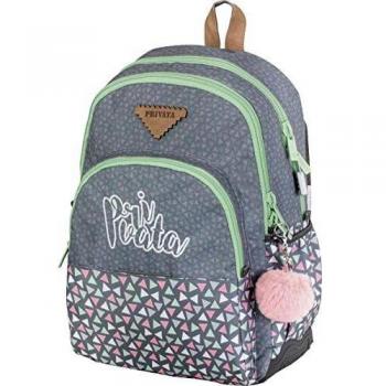 Mochila Colegio Privata Party | Mochila Doble Compartimento Adaptable a Carro para Mochilas Escolares, Bolsillo Frontal y Candado Numerico de Seguridad - Medidas 32 x 44 x 14 cm