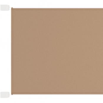 Toldo vertical Tortor 200x360 cm en tela Oxford gris taupé