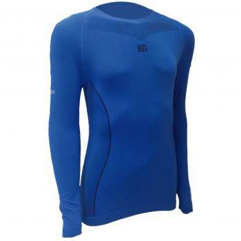 SportHG Hg- Coal - Camiseta térmica con fibra de carbono para hombre, color azul noche / negro, talla M