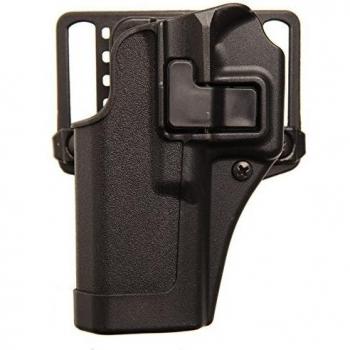 BlackHawk CQC SERPA Right Hand Holster for Heckler & Koch P30, Matte Black, with Belt Loop and Paddle
