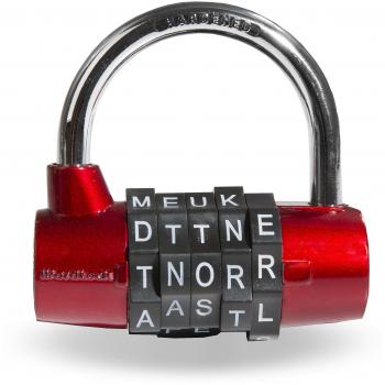 WordLock PL-002-RD - Candado para Bicicleta