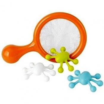 Boon - Water Bug, juguetes flotantes para baño con red