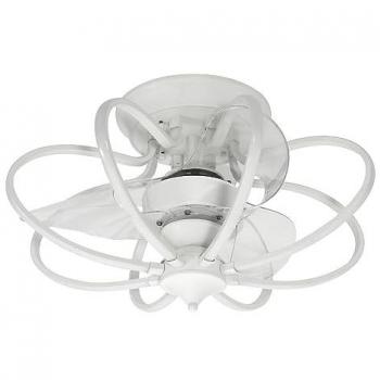 Ventilador de Techo Kai Bel Air 120W con 3 Aspas, Mando a Distancia, Color Blanco, Diámetro de 60 cm, Luz LED, 2500 lm, Temperatura de Color Ajustable (