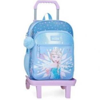Mochila escolar Frozen Magic ice 38cm con carro