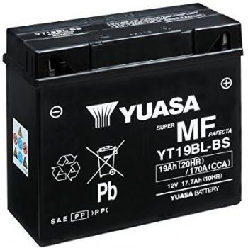 Batería de Motocicleta Yuasa YT19BL-BS 12V 19Ah con Ácido Incluido