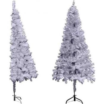 vidaXL Corner Artificial Christmas Tree White 180 cm PVC