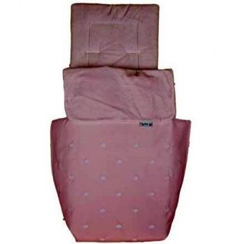 Saco de coche o capazo universal Rosy Fuentes en rosa