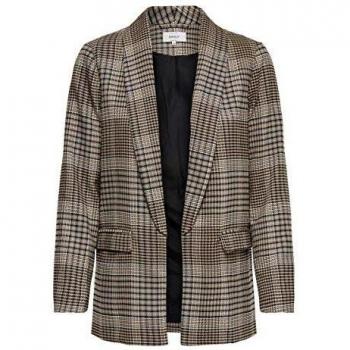 Only Onllena L/s Long Check Blazer CC TLR Chaqueta de Traje, Multicolor