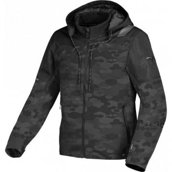 Macna Chaqueta de Moto Racoon Gris Textil Impermeable Multicolor 3XL