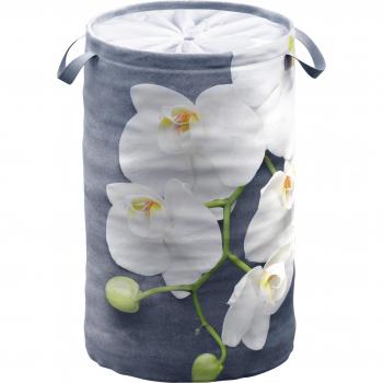 Cesto de Ropa Plegable Sanilo Pretty Azul y Blanco 60 Litros con Asas 55 x 37 x 37 cm