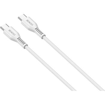 Cable USB-C a USB-C Ultra Power PD 1 m Blanco