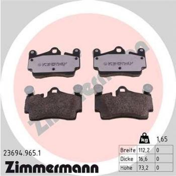 Pastillas de freno ZIMMERMANN 23694.965.1