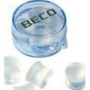 Beco Flexible Silicone Earplugs, 4 Pieces - Unisex - Transparent