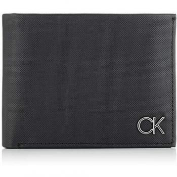 CALVIN KLEIN Trifold 10CC W/Coin, Accesorio Billetera de Viaje para Hombre, Black, One Size