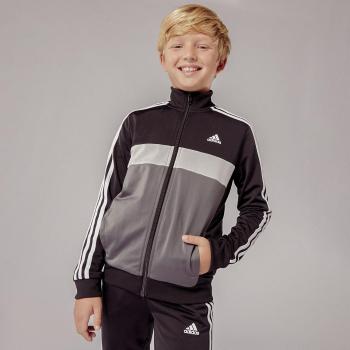 adidas Boys' Essentials 3-Stripes Tiberio Tracksuit - Black (Size: 152)