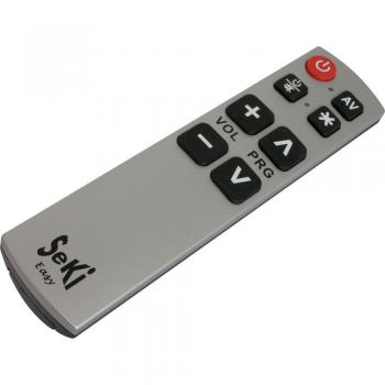 Control Remoto Universal Seki Easy con Capacidad de Aprendizaje, Plata-Negro