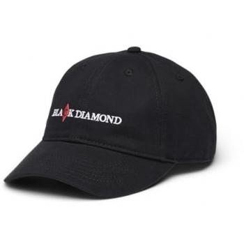 Gorra Black Diamond Heritage negra y blanca, ajustable, con diseño clásico, fabricada en materiales duraderos y transpirables, ideal para actividades al aire libre