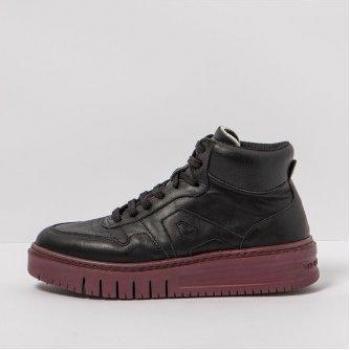 Botines de piel negro Art. 1778 NAPPA BLACK-BURDEOS/BELLEVILLE