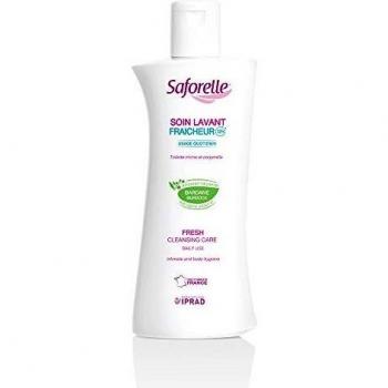 Saforelle Fresh Solución Limpiadora Íntima 250ml - Gel limpiador íntimo, fórmula suave, pH equilibrado, sin jabón, con extracto de avena, hipoalergénico, indicado para higiene