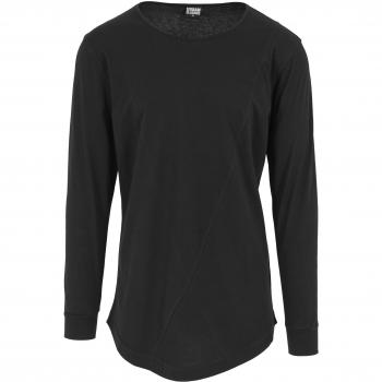Urban Classics Long Shaped Fashion Long Sleeve T-Shirt for Men - Black
