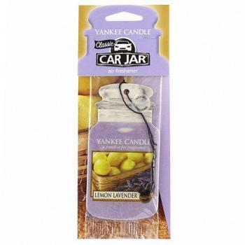 Ambientador para Coche Yankee Candle Aroma Limón Lavanda - Car Jar® Papel 14g