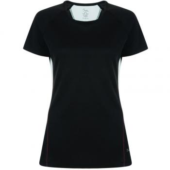 Dare 2b Mujeres de la formación de Las Tres Camiseta, Mujer, Color Negro, tamaño Talla 14