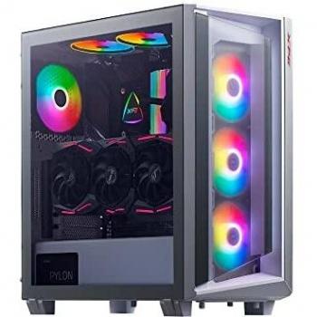 ADATA XPG Cruiser Super Mid-Tower PC Chassis, E-ATX Dimension, Glass Front and Side Panel Design, USB 3.1 Gen 2 Type-C I/O Port, Removable Dust Filter, White