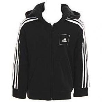 adidas JB A AAC FZ HD Sudadera, Niños, Negro/Negro/Blanco, 104
