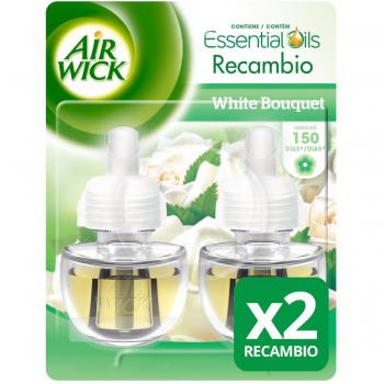 AIRWICK ambientador eléctrico white bouquet recambio 2 uds