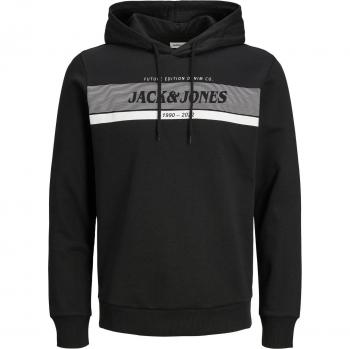 Jack & Jones Jjalex Black Hoodie Sweatshirt