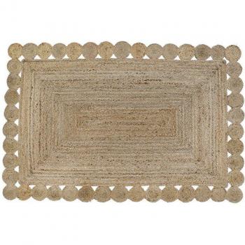 Alfombra de Yute Natural 160x230x1 2200 Gsm Marrón