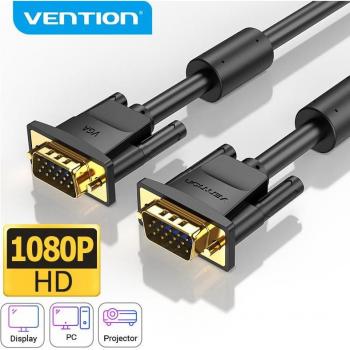 Cable VGA Vention 3+9 Macho a Macho 1080P para Proyector, Monitor y Ordenador - Longitudes de 1m, 2m, 3m y 5m