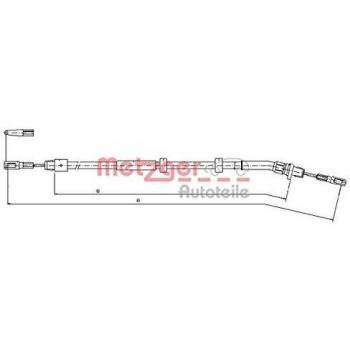 Cable de freno de mano Metzger 10.9513 para Mercedes M-Klasse, lado derecho, con características de alta calidad y durabilidad