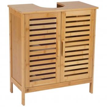 Armario bajo lavabo de bambú 60x30x62cm Andrea House BA73151
