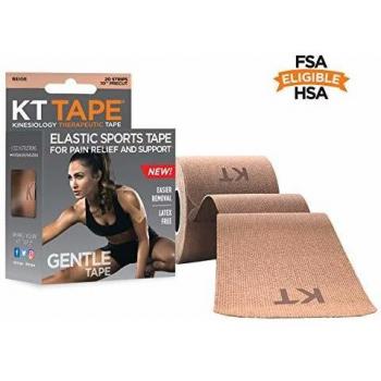 KT TAPE Cinta de kinesiología Suave autoadhesiva de algodón para Deporte, Color Beige