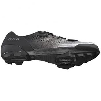 Zapatillas de Gravel Shimano RX801, Ciclismo Unisex Adulto, Color Negro y Plateado, Talla 39 EU