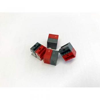 50 pcs trenkenchu Conector para EIB-aplicaciones, color: gris oscuro y rojo bloqueado