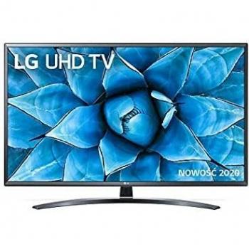 Televisor LG 49UN74003LB 49 Led 4K Smart TV, resolución 4K Ultra HD (3840x2160), tecnología LED, conectividad DVB-T2/S2/C, compresión H.265/