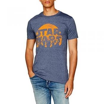 Star Wars HAN Solo-Sunset Camiseta, Blanco, XL para Hombre