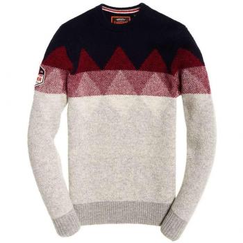 Superdry Jersey Fairisle Crew Marino XL
