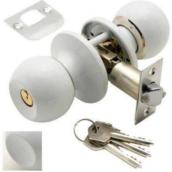 Wolfpack 3030605 Pomo Puerta Wolfpack Con Llave Blanco