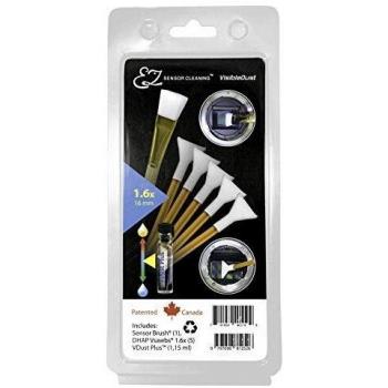 Kit de Limpieza VisibleDust EZ Plus para Cámara y Ordenador (1,15 ml, 7 Piezas, Verde)