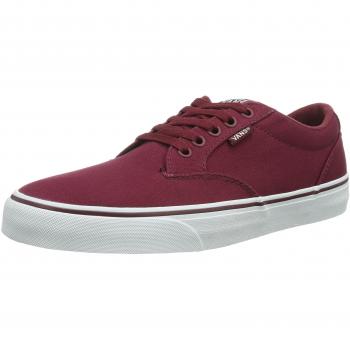 Vans M WINSTON - Zapatillas de lona para hombre, color Bordeau/Blanco