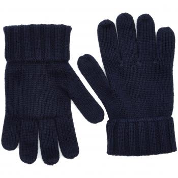 Tommy Hilfiger Cotton Cashmere Gloves, Guantes para Niños, Azul