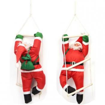 Papá Noel en Escalera Santa Adorno Colgante para Árboles de Navidad