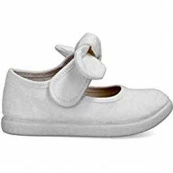 PEKES Zapato Mercedita Velcro niña Bat 906/001 Blanco - 21, Blanco