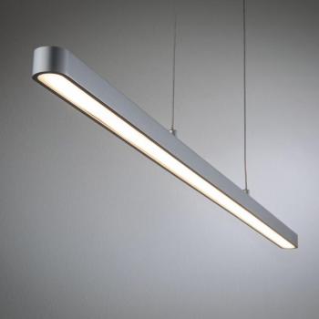 Lámpara Colgante LED Lento de Paulmann, 42W, 2700K, 1800lm, Cromada Mate, Dimmable y Altura Ajustable