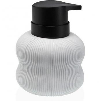 Dispensador de Jabón Versa Blanco Resina Baño Ducha 10x13x10cm - Fácil de Usar