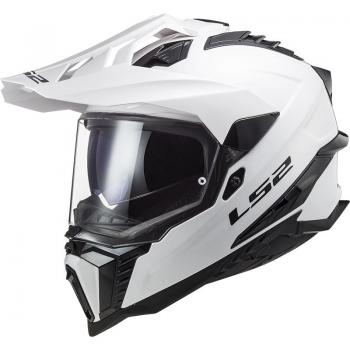 CASCO MOTO MX LS2 EXPLORER BLANCO MX701 (22.06) - Casco de motocross, color blanco, modelo MX701, diseño aerodinámico, ventilación optimizada, interior desmontable y