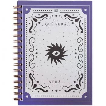 Libreta de tapa dura Qué será, será con espiral, 200 páginas - Multicolor